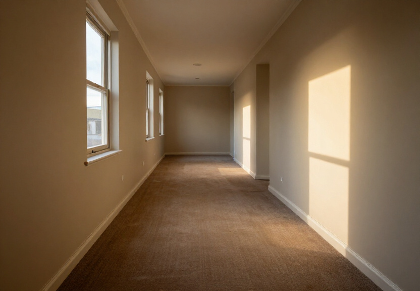 Same wall after structural drying, fully restored with no signs of moisture