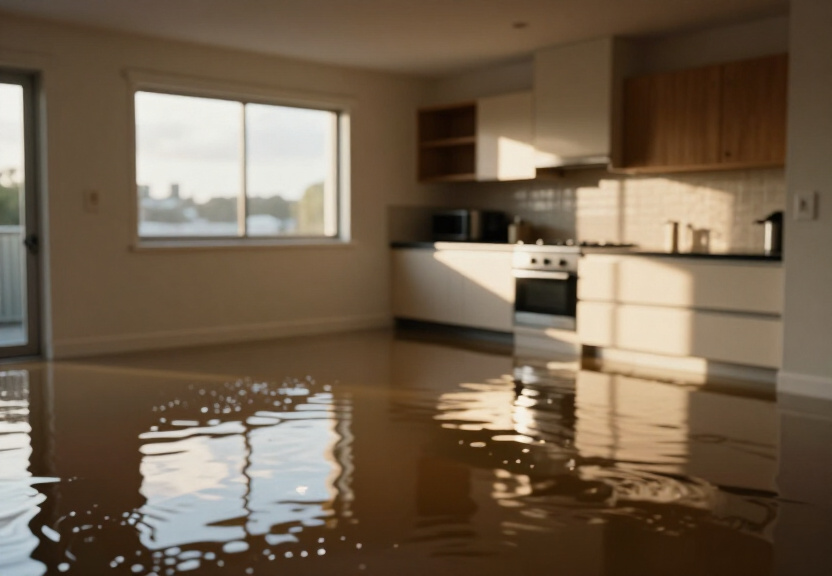 Mouldy subfloor in Greenacre property before treatment